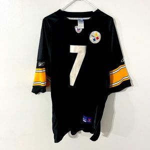 Pittsburgh Steelers Home Black Jersey - Ben Roethlisberger #7 - Size 54